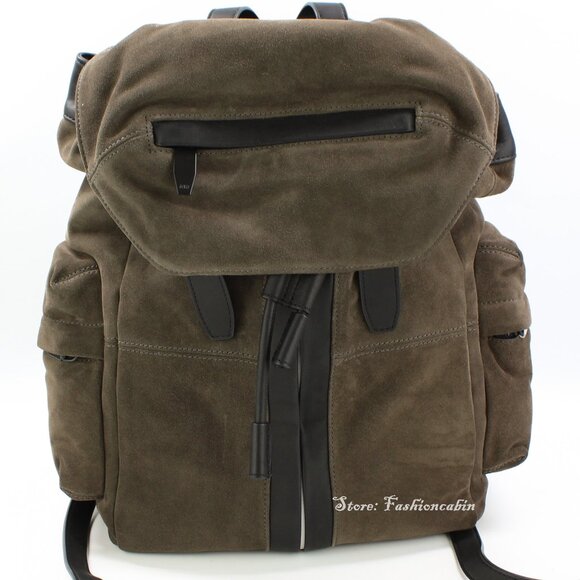 NEW Alexander Wang Suede Backpack for Men | Sleek Daily, Work, & Travel Bag - Picture 1 of 16
